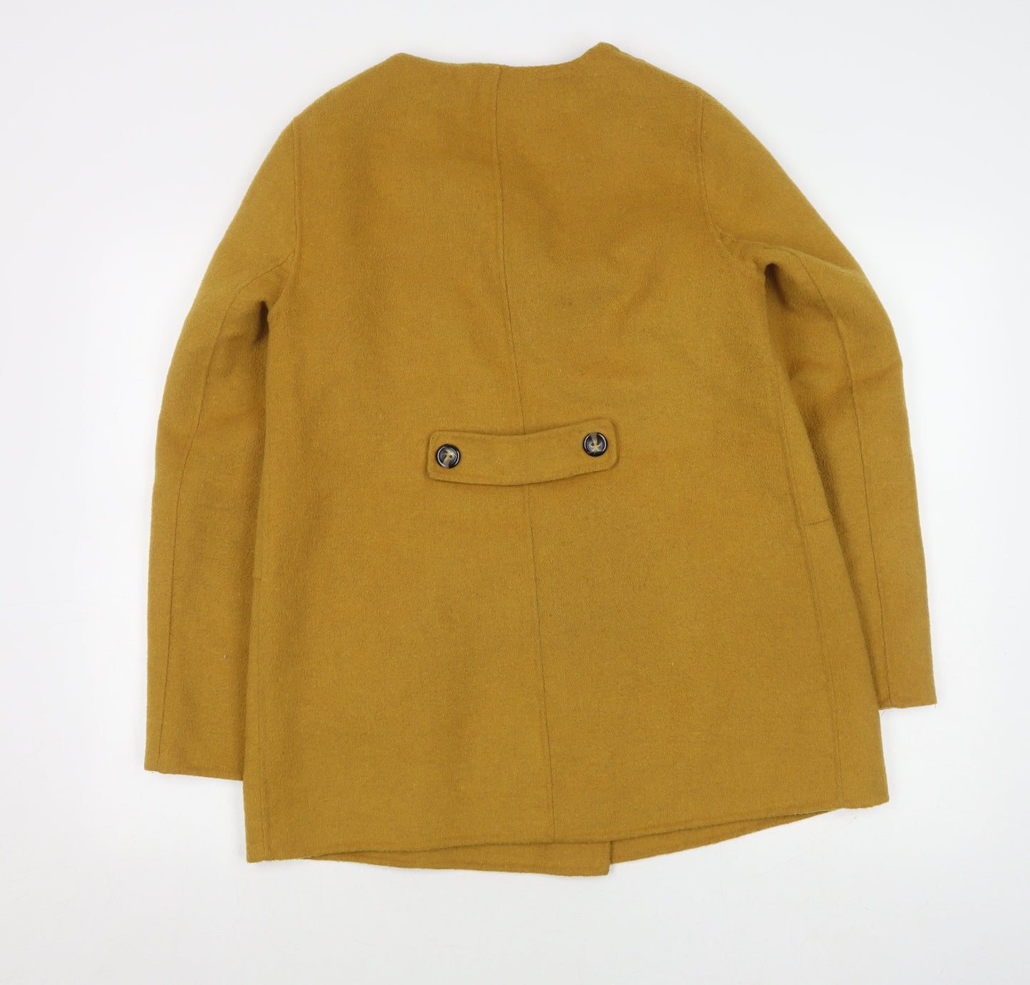 Womens UK Size 10 Marks and Spencer Yellow Pea Coat