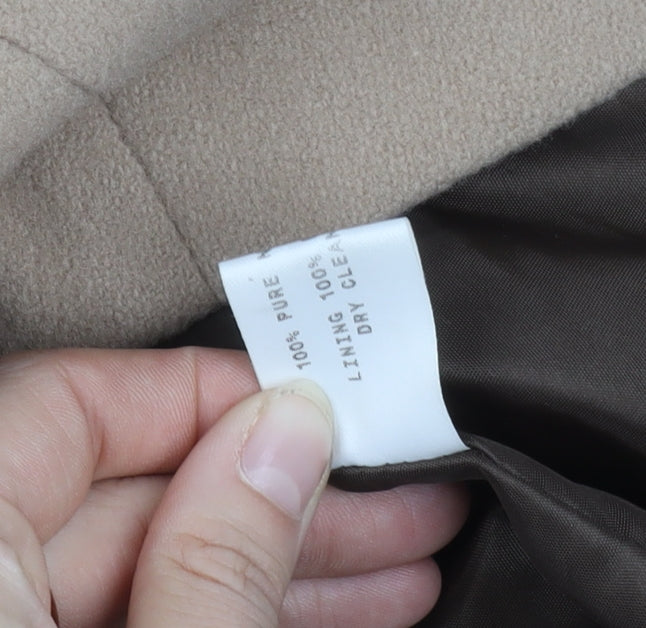 Womens UK Size 12 Klass Collection Beige Pea Coat