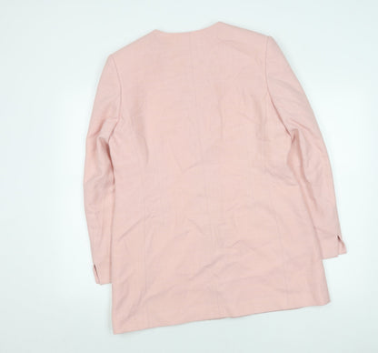 Viyella Women's Pink Mid-Length Blazer Size 14
