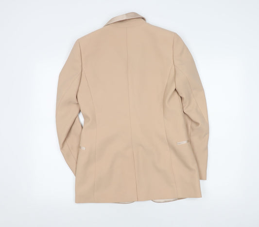 Reiss Women's Beige Tuxedo Jacket UK 8 - Formal Style