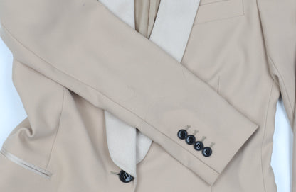 Reiss Women's Beige Tuxedo Jacket UK 8 - Formal Style