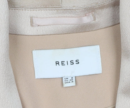 Reiss Women's Beige Tuxedo Jacket UK 8 - Formal Style