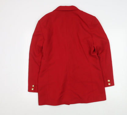 Womens UK Size 14 Modern Classics Regular Red Suit Jacket