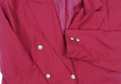 Womens UK Size 14 Modern Classics Regular Red Suit Jacket