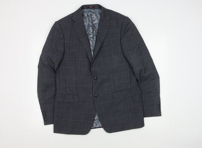 Mens UK Size 40 Marks and Spencer Regular Blue Suit Jacket