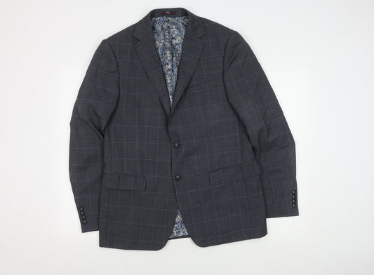 Mens UK Size 40 Marks and Spencer Regular Blue Suit Jacket