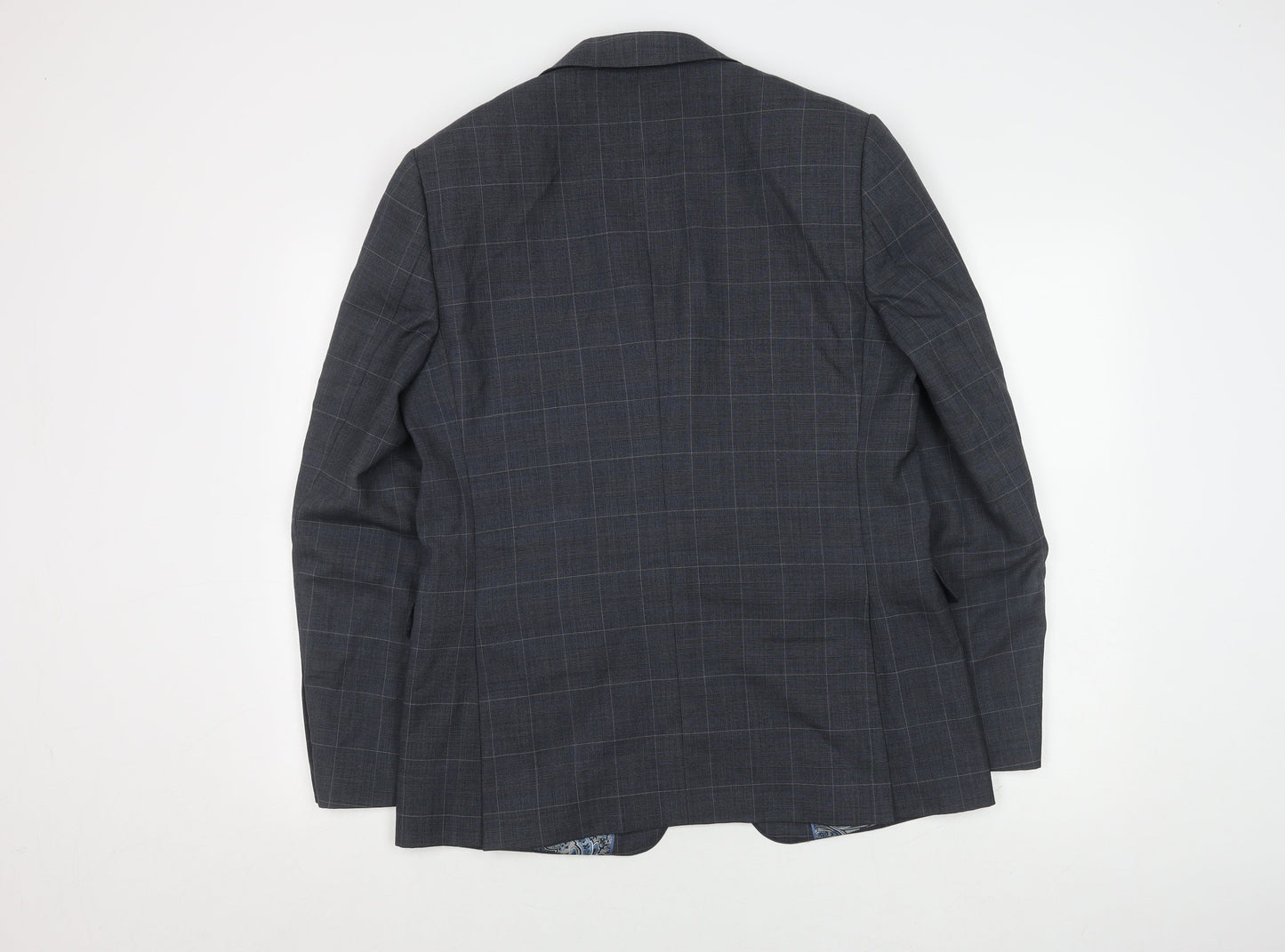 Mens UK Size 40 Marks and Spencer Regular Blue Suit Jacket