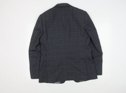 Mens UK Size 40 Marks and Spencer Regular Blue Suit Jacket