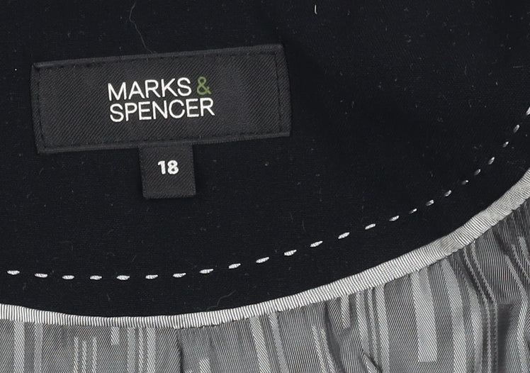 Marks and Spencer Women's Black Blazer Size 18