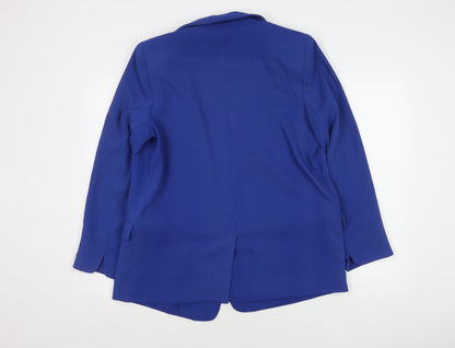 Next Women's Blue Blazer, Size 16, Notch Lapel