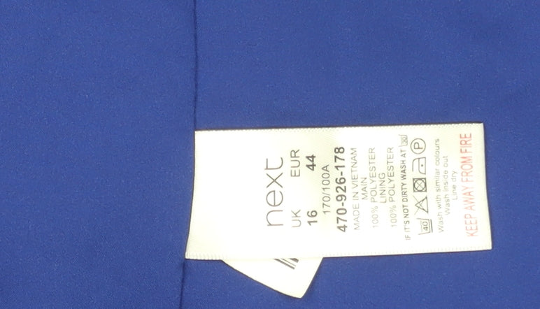 Next Women's Blue Blazer, Size 16, Notch Lapel