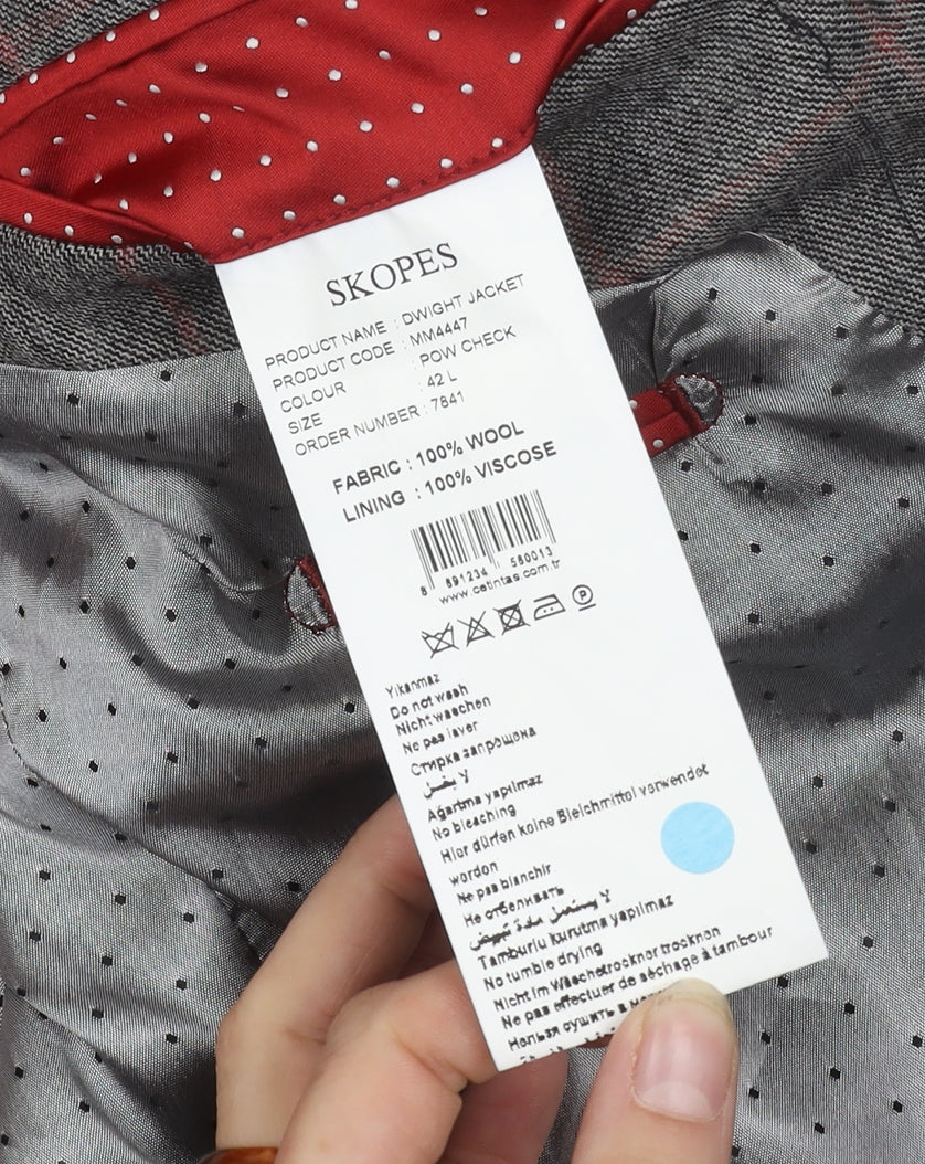 Mens UK Size 42 Skopes Regular Grey Suit Jacket