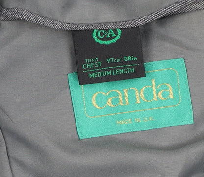 Mens UK Size 38 Canda Regular Grey Suit Jacket