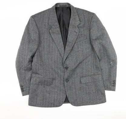 Mens UK Size 42 Greenwoods Regular Grey Suit Jacket