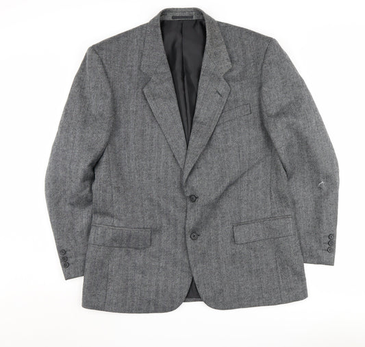 Mens UK Size 42 Greenwoods Regular Grey Suit Jacket