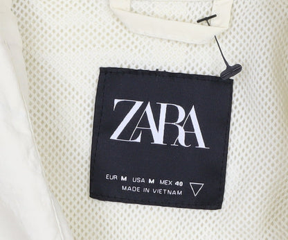Zara Men's White Basic Jacket M