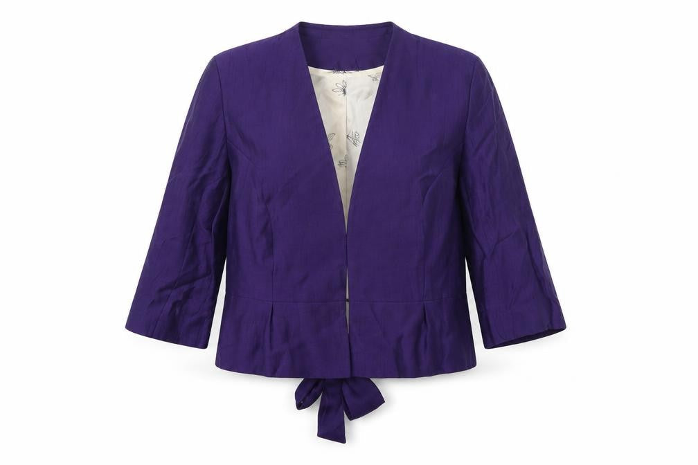 Womens UK Size 8 Kaliko Regular Purple Suit Jacket