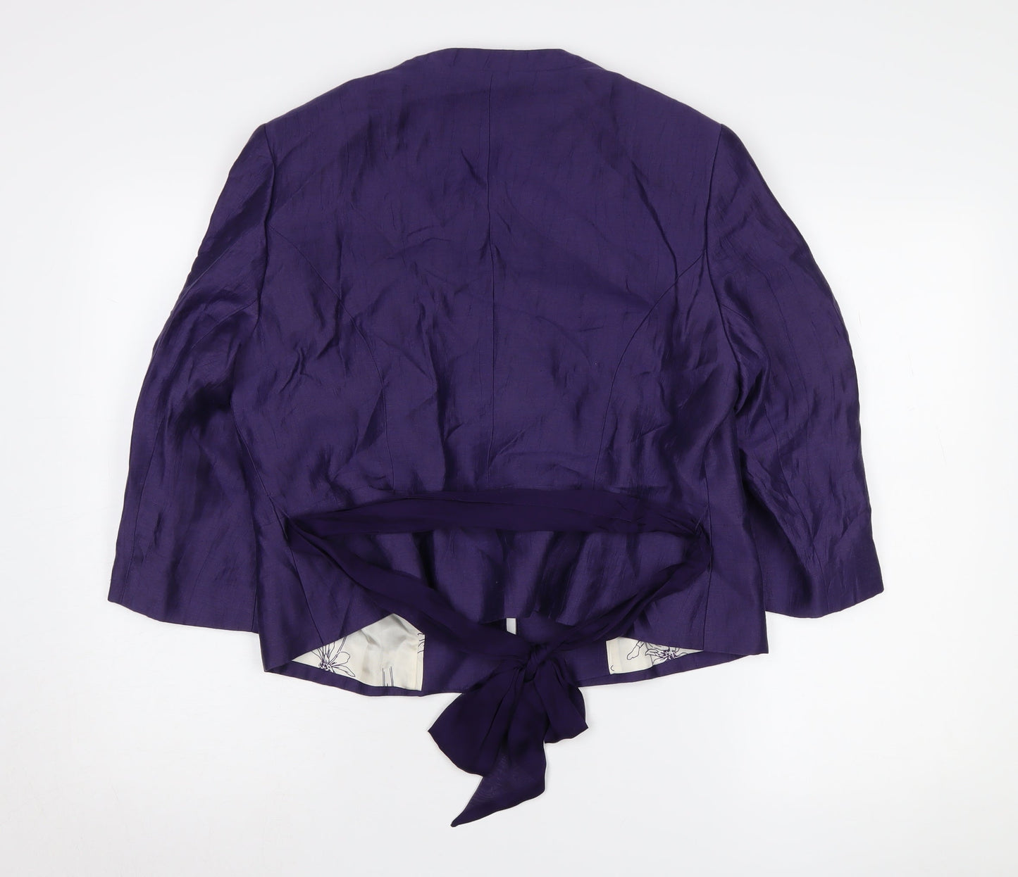 Kaliko Women’s Purple Linen Suit Jacket, Size 8