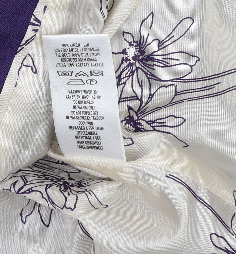 Kaliko Women’s Purple Linen Suit Jacket, Size 8