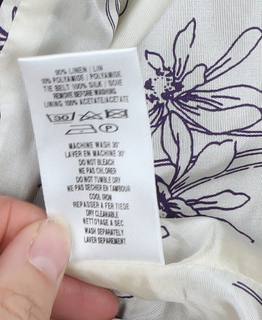 Kaliko Women’s Purple Linen Suit Jacket, Size 8