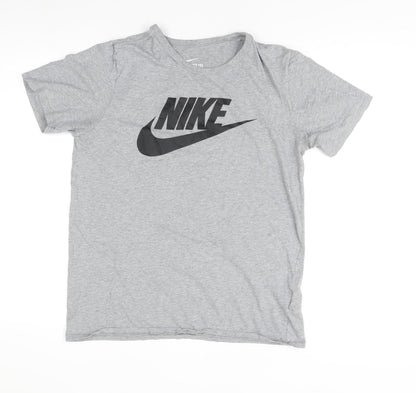 Nike Men's Grey Athletic Fit T-Shirt Medium