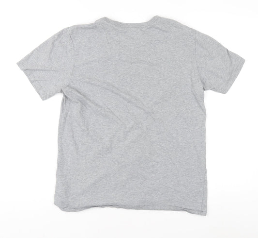 Nike Men's Grey Athletic Fit T-Shirt Medium