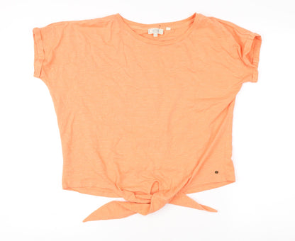 Womens UK Size 16 Fat Face Orange Basic T-Shirt