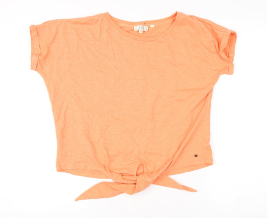 Womens UK Size 16 Fat Face Orange Basic T-Shirt