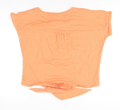 Womens UK Size 16 Fat Face Orange Basic T-Shirt