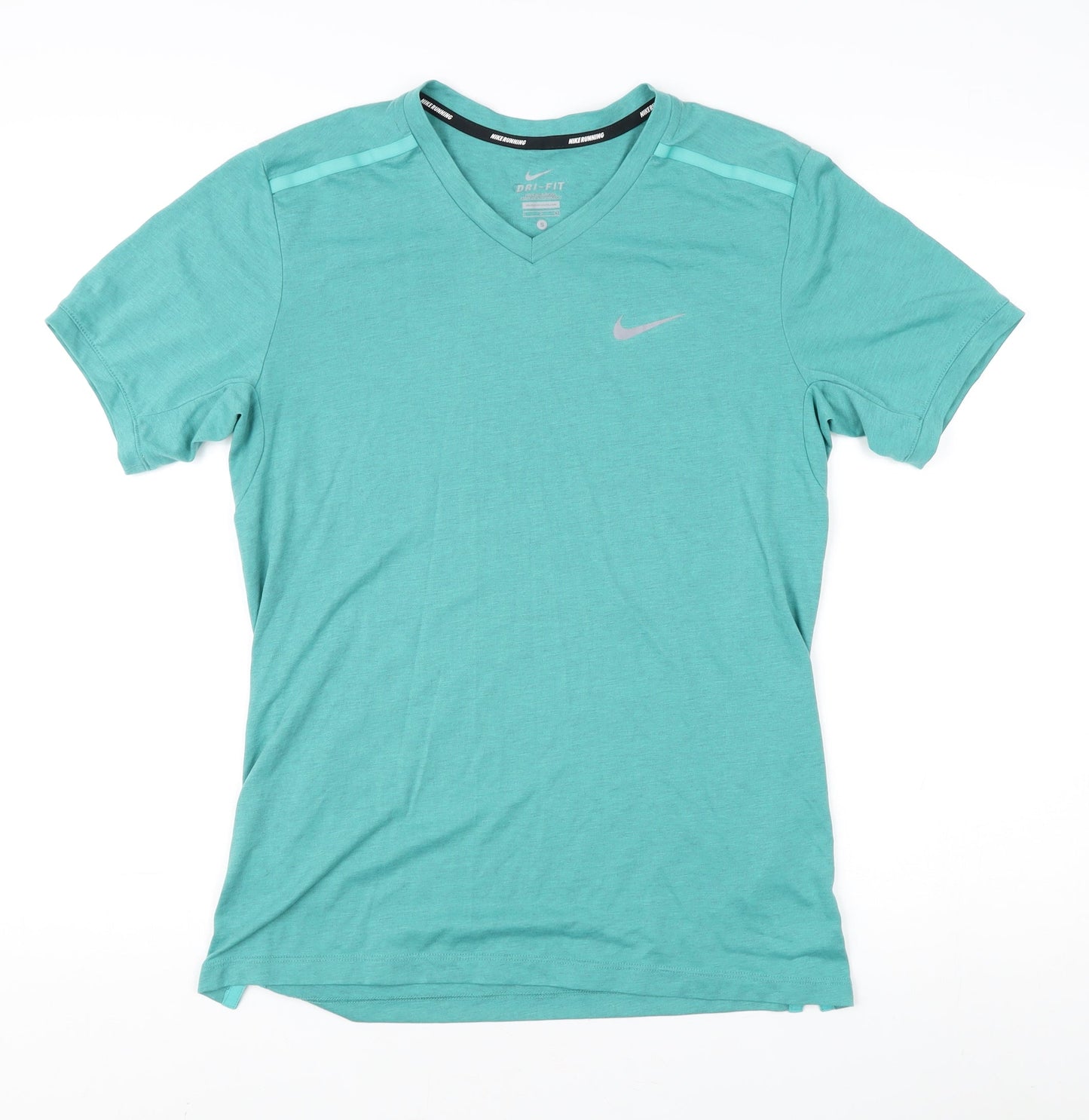 Mens UK Size S Nike Green Running & Jogging T-Shirt