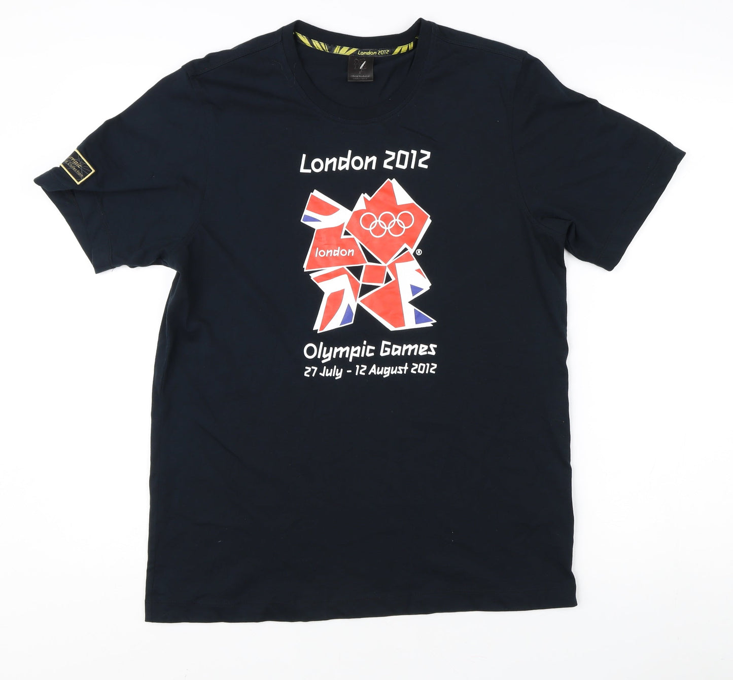 London 2012 Men's Black Olympic T-Shirt, Size S, Sports