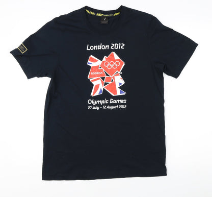 London 2012 Men's Black Olympic T-Shirt, Size S, Sports