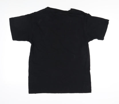 Kiwi Planet Men's Black M Graphic Cotton T-Shirt