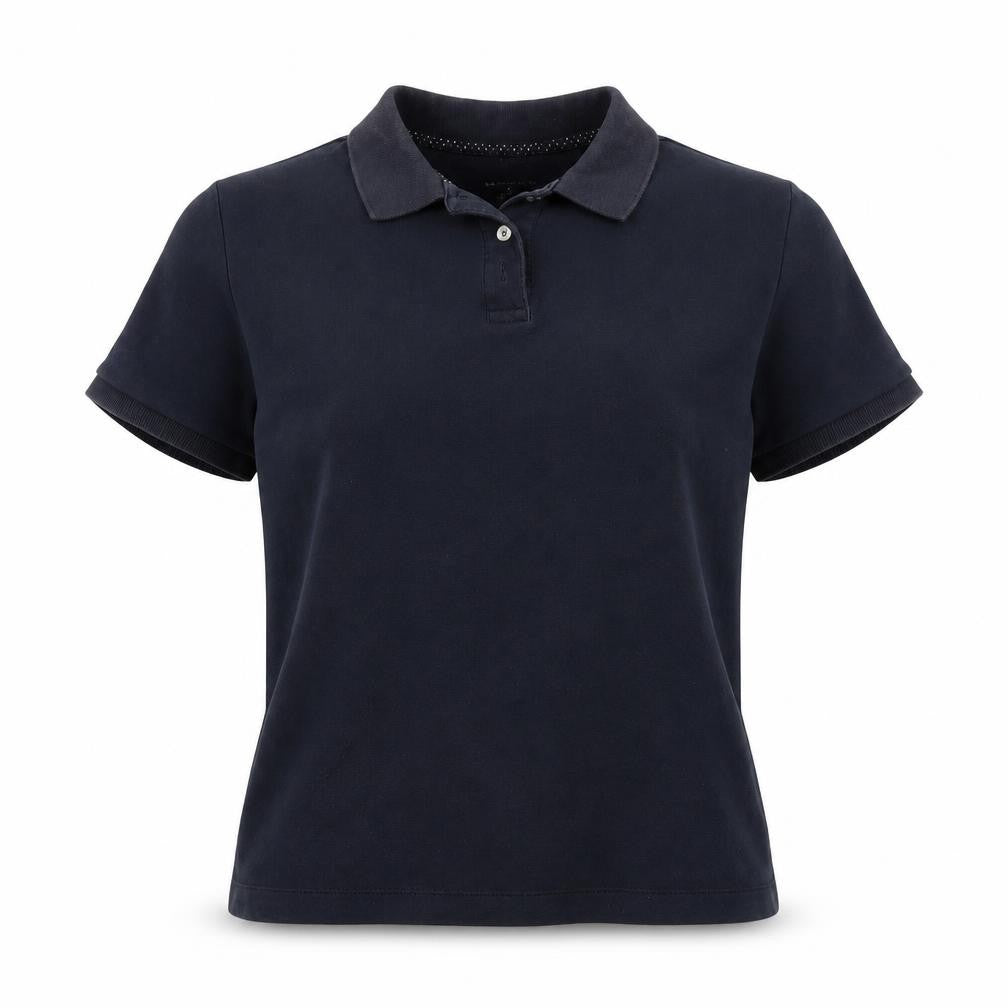 Womens UK Size M Lands' End Black  Polo