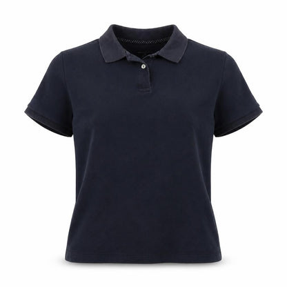 Womens UK Size M Lands' End Black  Polo