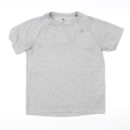 Adidas Men's Grey Short Sleeve Athletic T-Shirt