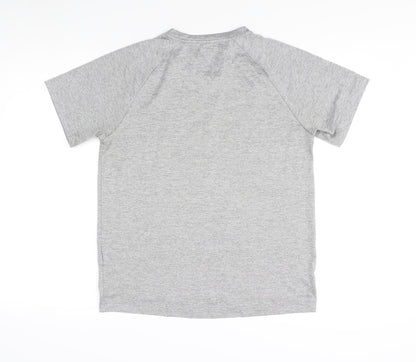 Adidas Men's Grey Short Sleeve Athletic T-Shirt