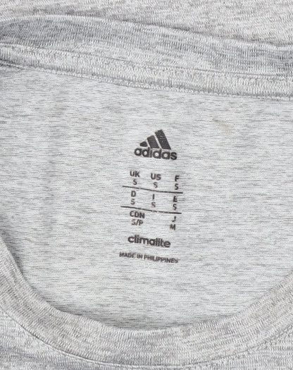Adidas Men's Grey Short Sleeve Athletic T-Shirt