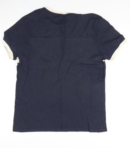 Tommy Hilfiger Men's Blue Beige S T-Shirt