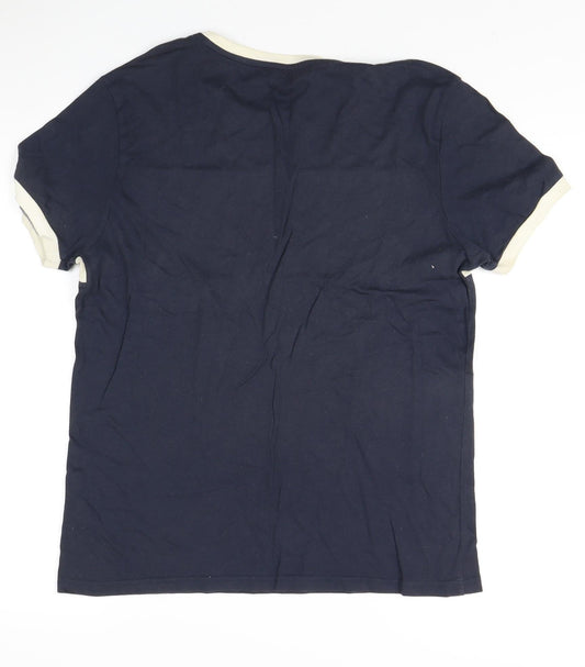 Tommy Hilfiger Men's Blue Beige S T-Shirt