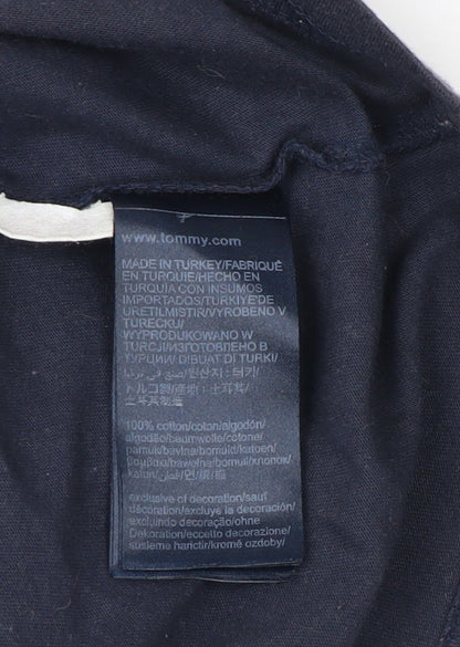 Tommy Hilfiger Men's Blue Beige S T-Shirt