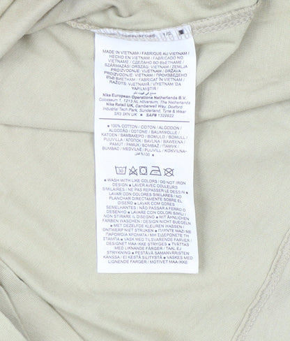 Nike Men's Beige Medium Crew Neck T-Shirt