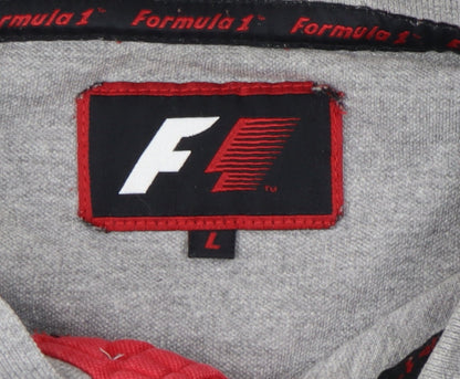 Formula 1 Men's Grey Polo Shirt L - Collared