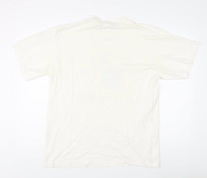 Nike Men's White Sports Graphic T-Shirt Size L