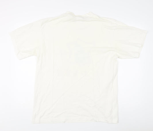 Nike Men's White Sports Graphic T-Shirt Size L