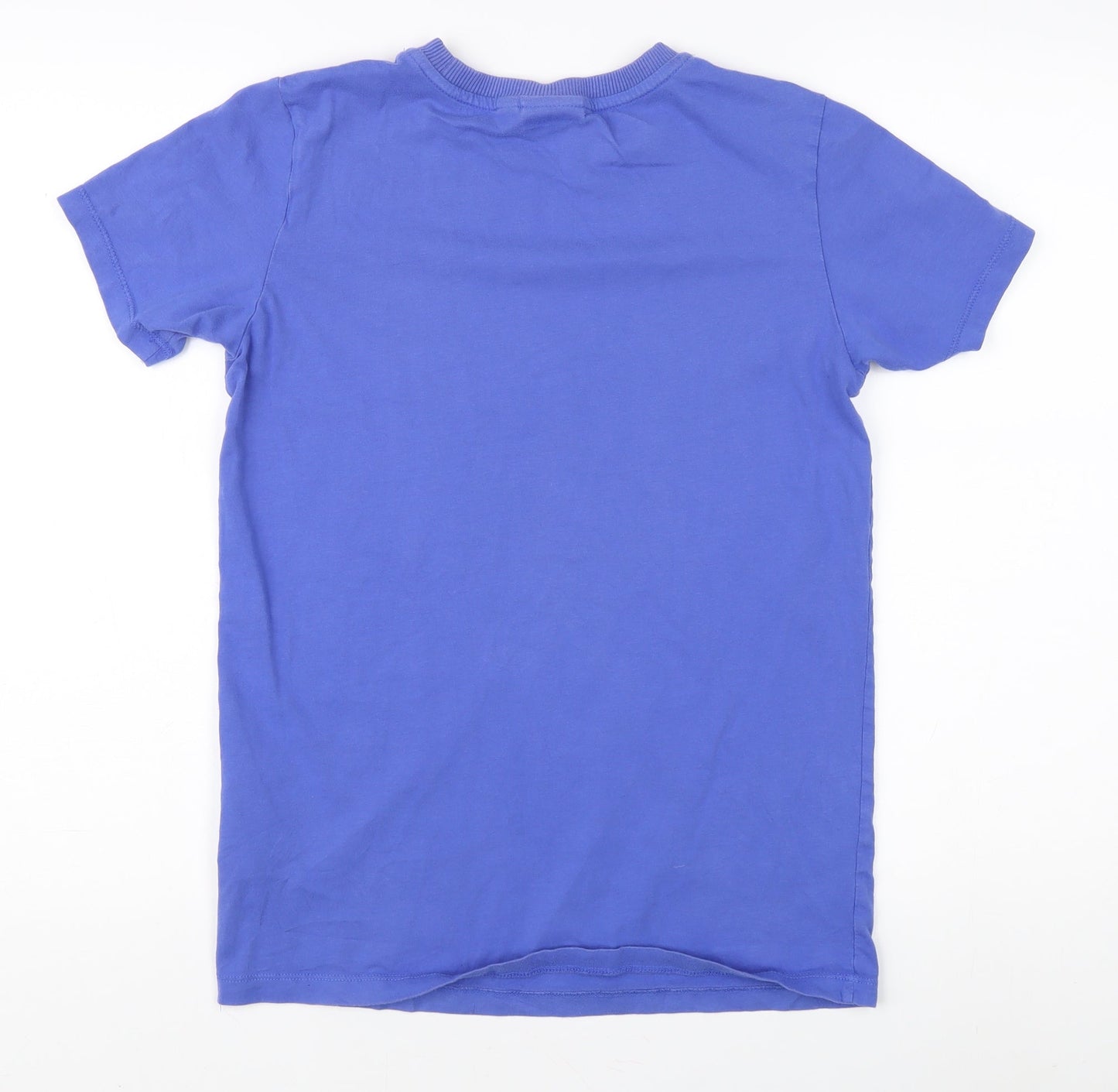 Napapijri Men Blue Crew Neck Logo T-Shirt