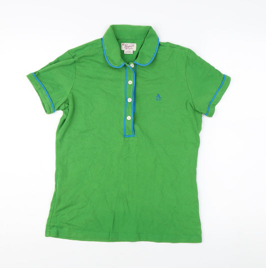 Penguin Green Men's Polo S Classic Fit Cotton