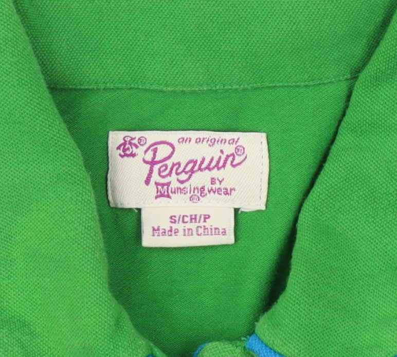 Penguin Green Men's Polo S Classic Fit Cotton