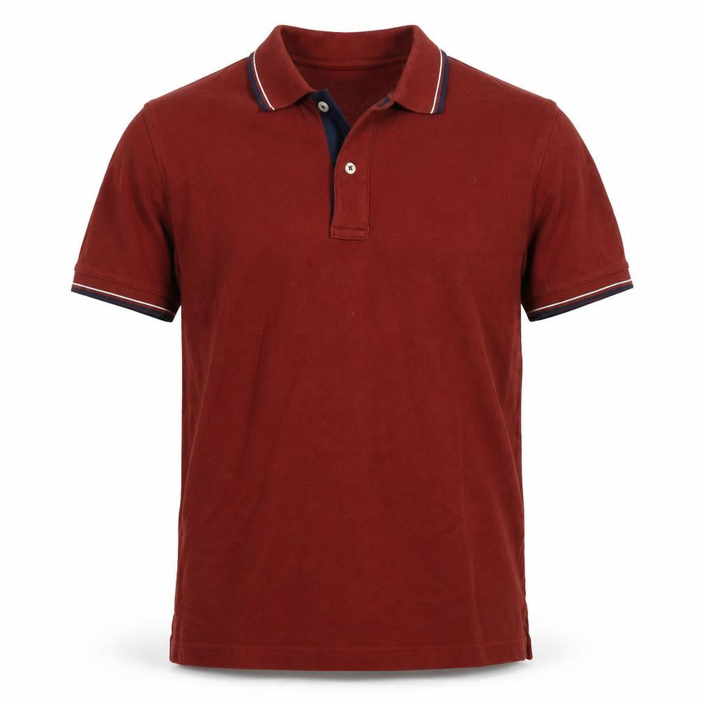 Mens UK Size M Lands' End Cotton Blend Polo Shirt