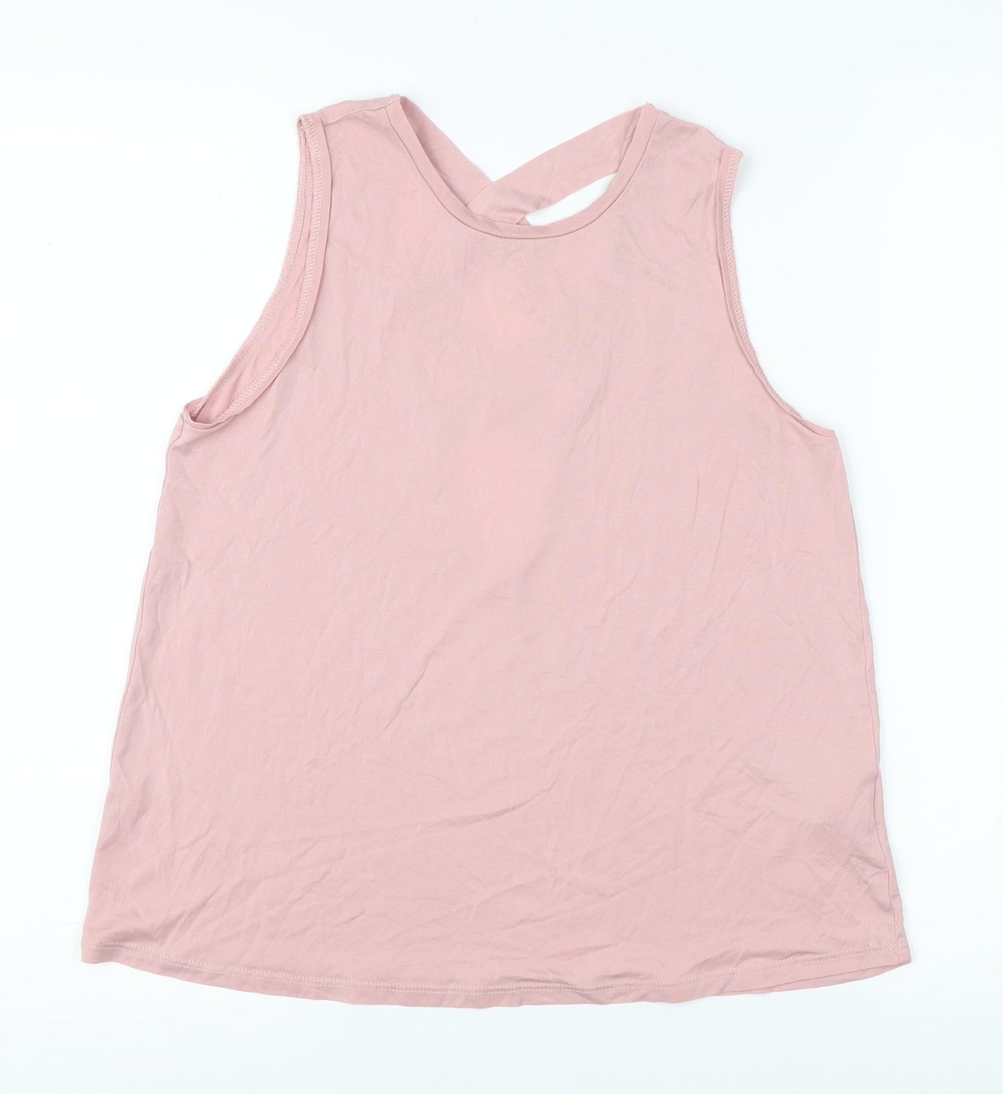 Womens UK Size S Oysho Pink Basic Tank